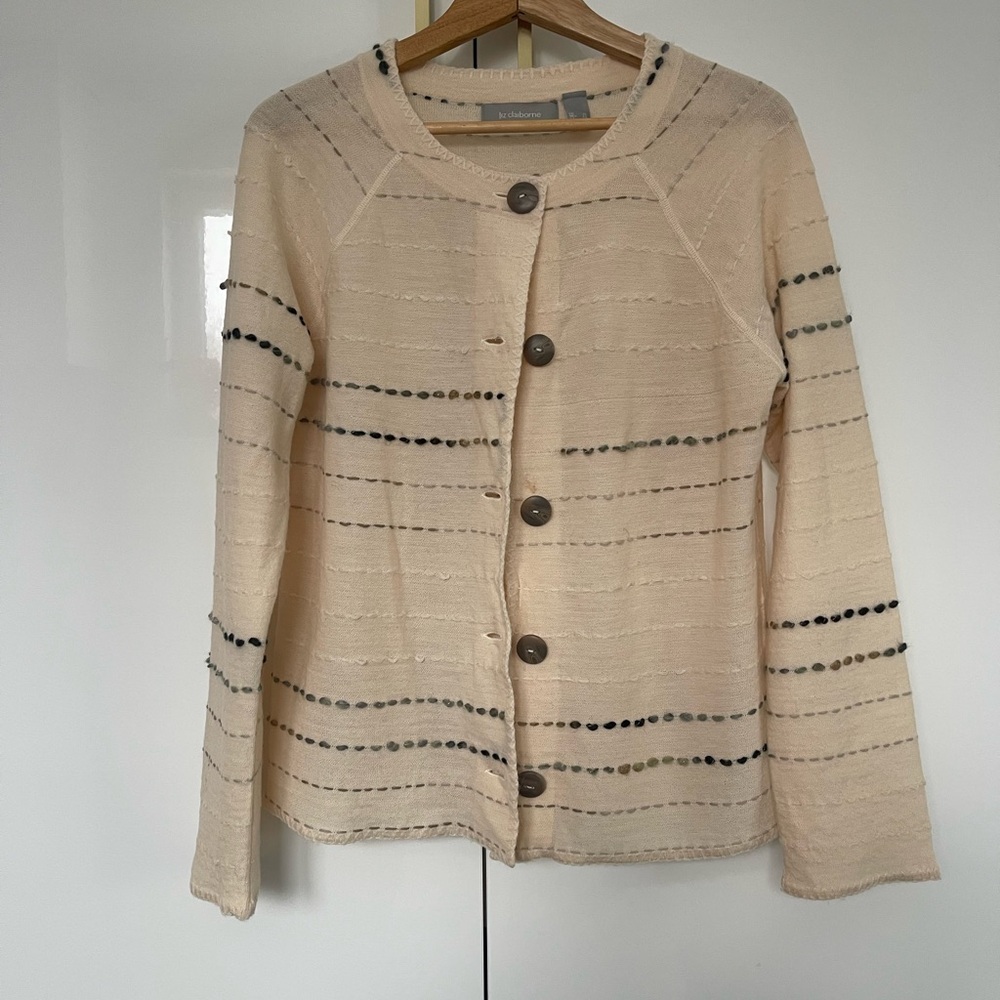 Liz Claiborne 100% wool cardigan